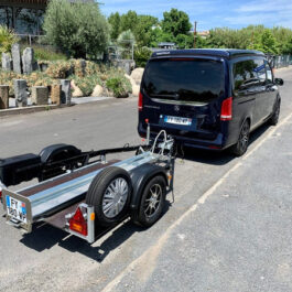 Remolque para motocicleta 2,50 m/600 kg TYPE-TOP