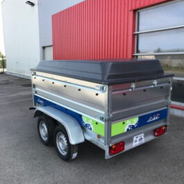 Remolque Lider Florence de 750 kg con capota y laterales dobles