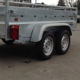 Remolque basculante de alta resistencia Lider, PTAC 1500 kg, ejes dobles con freno nuevos